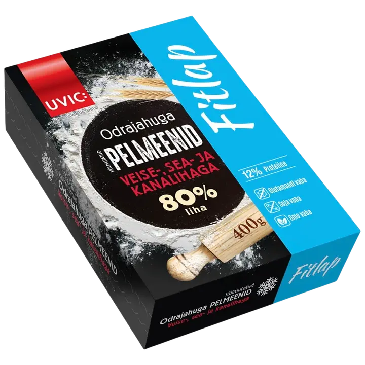 Odrajahust pelmeenid veise-, sea- ja kanalihaga, FITLAP, 400 g
