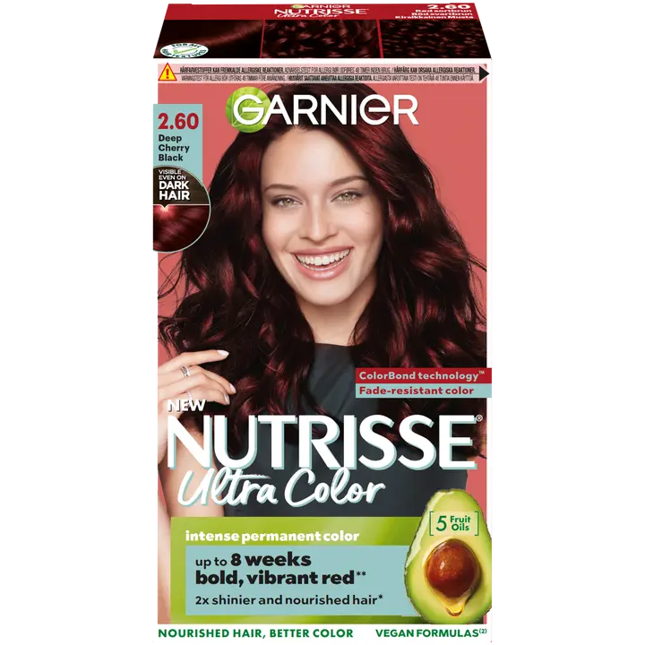 Garnier Nutrisse 2.60 Ultra Color Kirsikkainen Musta kestoväri 1kpl
