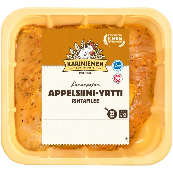 Kariniemen Kananpojan filee appelsiini-yrtti 580 g