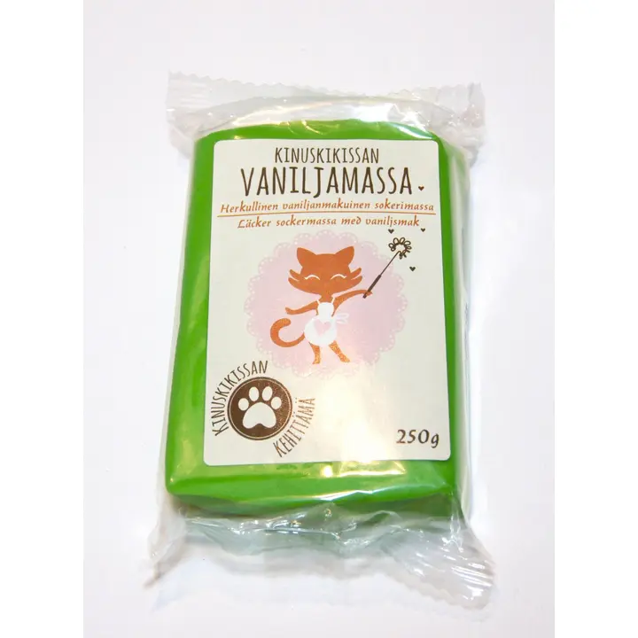 Kinuskikissa Sokerimassa 250g Vihreä