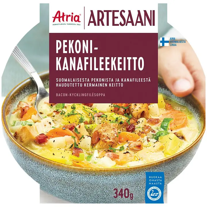 Atria Artesaani Pekoni-Kanafileekeitto 340g