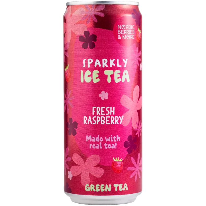 Nordic Berries & More Sparkly Ice Tea Fresh Raspberry 0,33L TLK