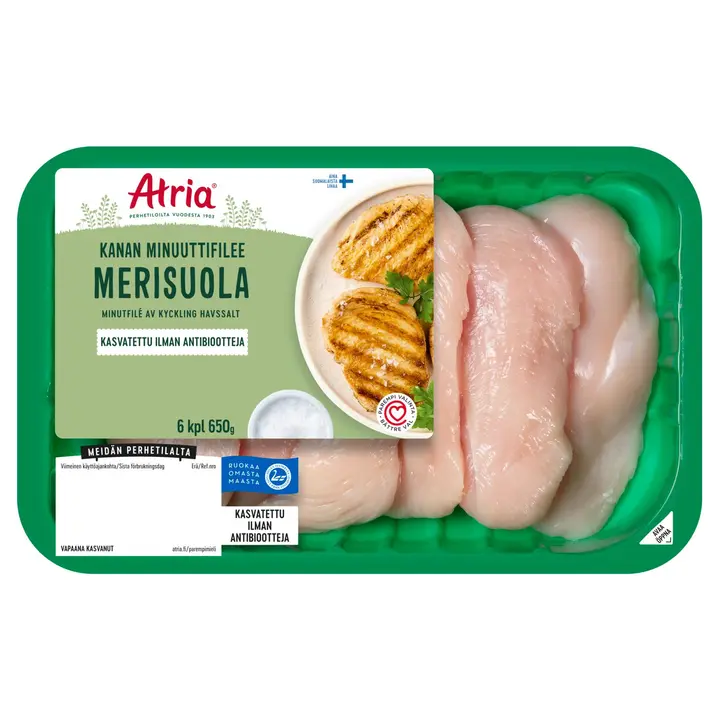 Atria Kanan Minuuttifilee Merisuola 650g