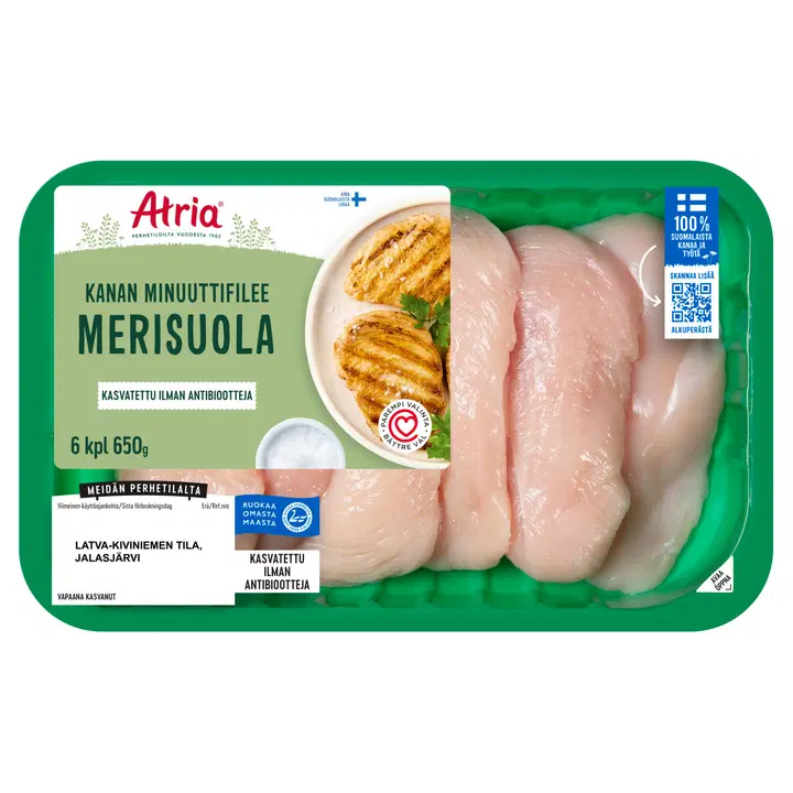 Atria Kanan Minuuttifilee Merisuola 650g