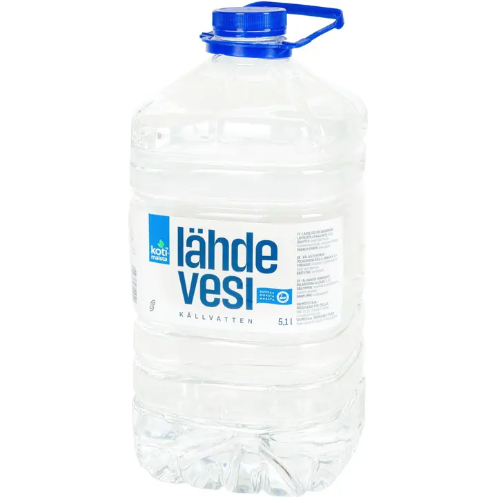 Kotimaista 5,15l lähdevesi