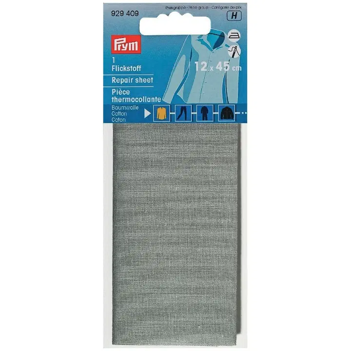 Prym korjauspaikka silitettävä 12x45cm harmaa