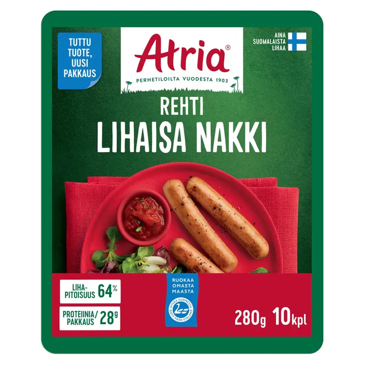 Atria Rehti Lihaisa Nakki 280g