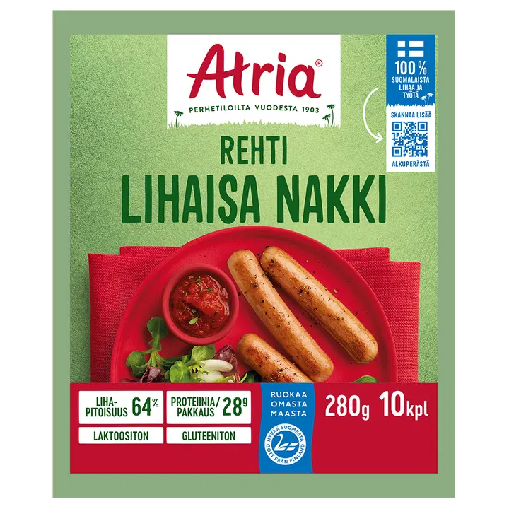 Atria Rehti Lihaisa Nakki 280g