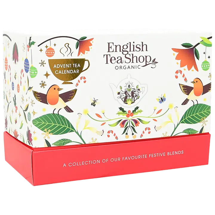 English Tea Shop Teejoulukalenteri aarrearkku, valkoinen 25 pss 44,5g