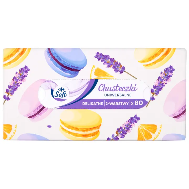 Soft universal Carrefour salvrätikud 2-kihil 80tk