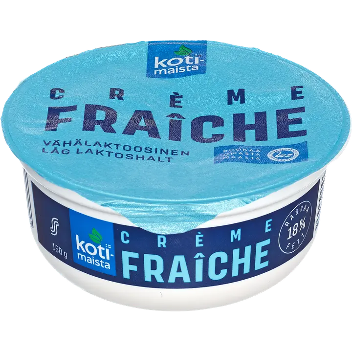 Kotimaista Creme fraiche 18 % 150g vähälaktoosinen