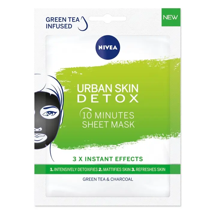 NIVEA 1kpl Urban Skin Detox Sheet Mask -kasvonaamio