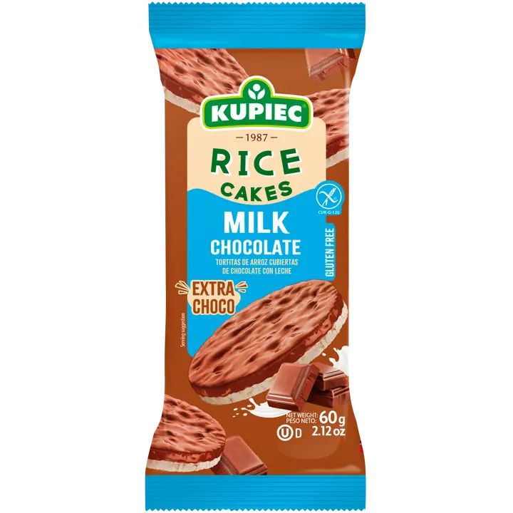 Kupiec riisivahvlid piimaðokolaadiga 60g