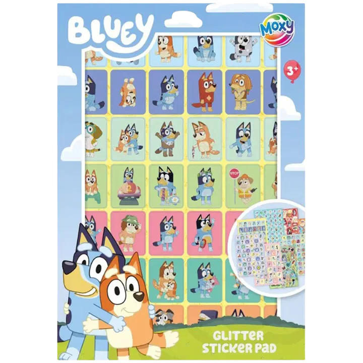 Bluey kimalletarrakirja A5