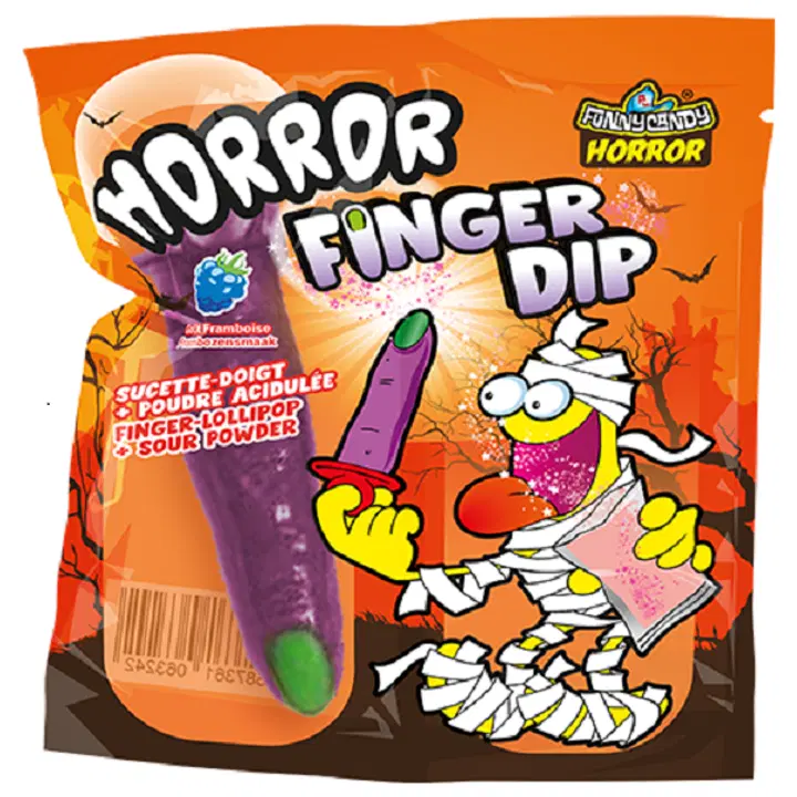 Funny Candy Horror Finger Dip Tikkari kirpeällä jauheella 40g