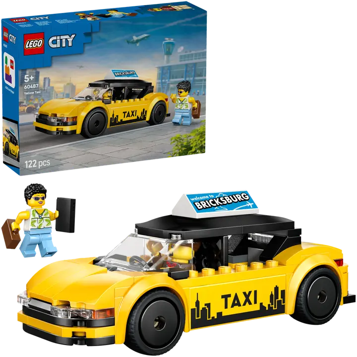 LEGO® City Great Vehicles 60487 Keltainen taksi