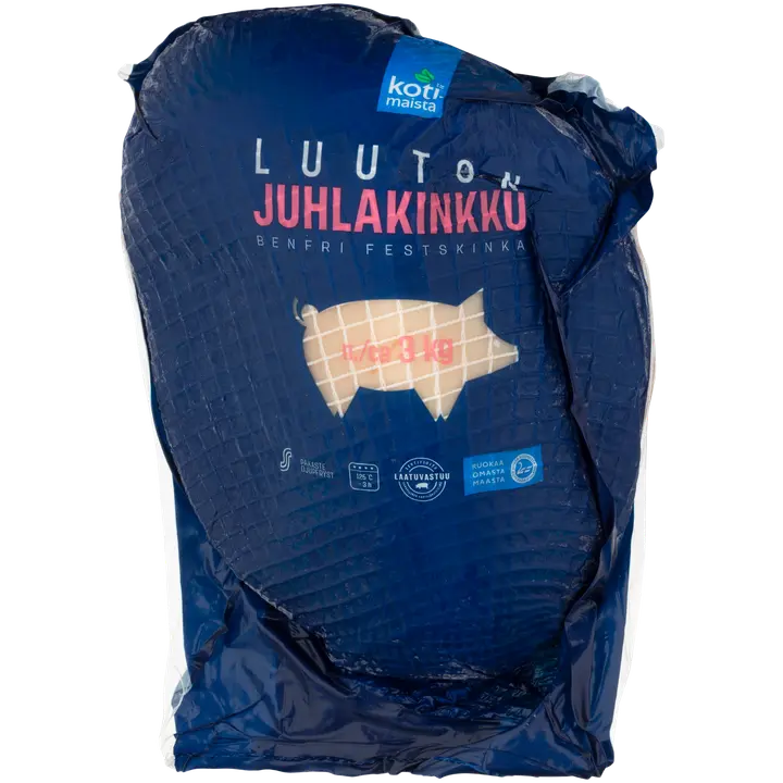 Kotimaista luuton juhlakinkku n3kg pakaste