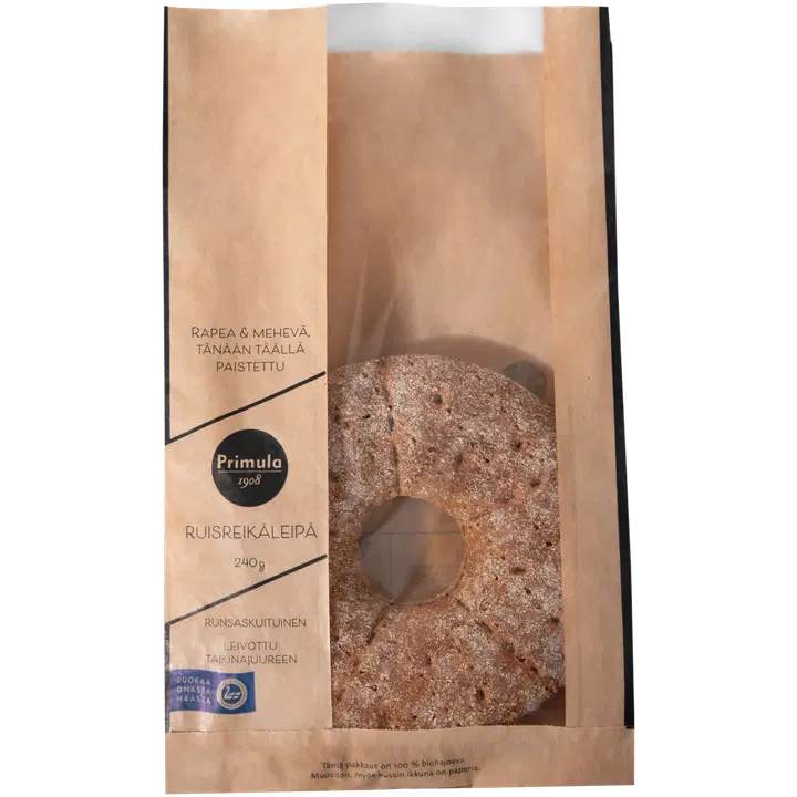 PRIMULA ruisreikäleipä halkaistu 240g, esipaistettu pakaste