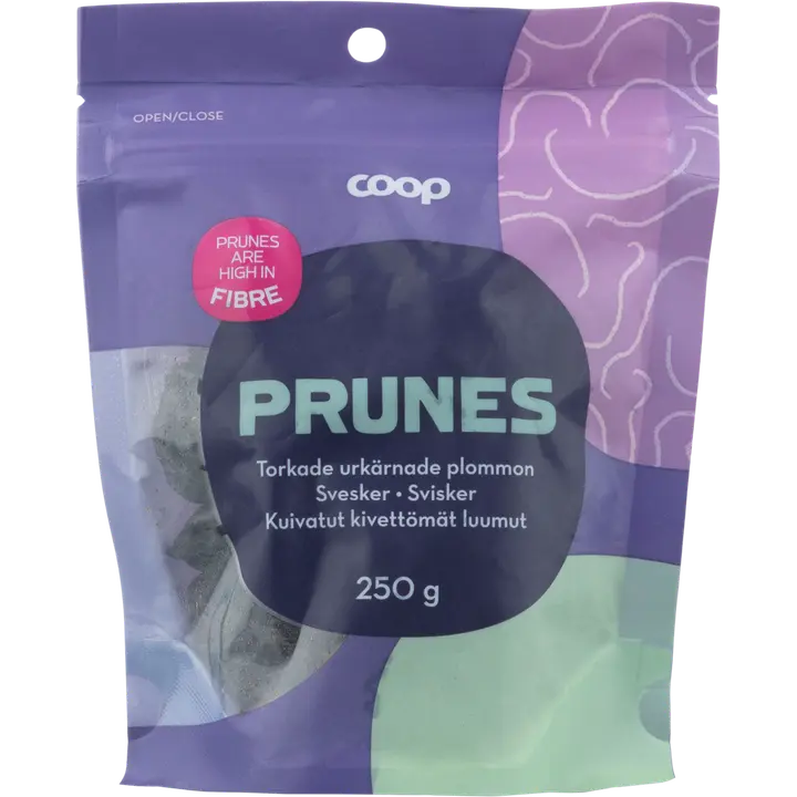 Coop kuivatut kivettömät luumut 250 g
