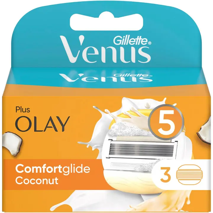 Gillette Venus Comfortglide Coconut with Olay 3kpl terä