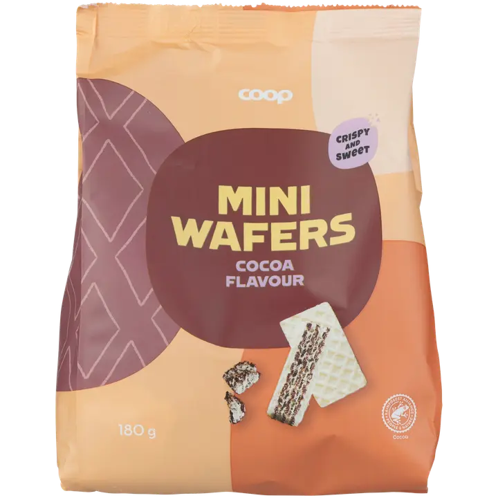 Coop vohvelit kaakao 180 g