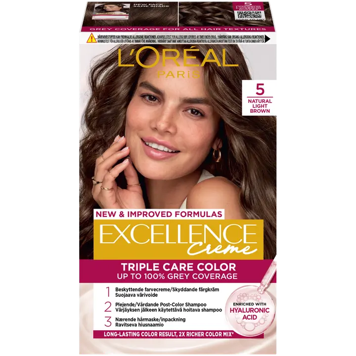 Juuksevärv Loreal Excellence Creme 5 Natural Light Brown