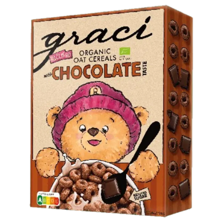 Graci ökoloogilised kaera hommikusöögihelbed, šokolaadi maitsega, 300 g