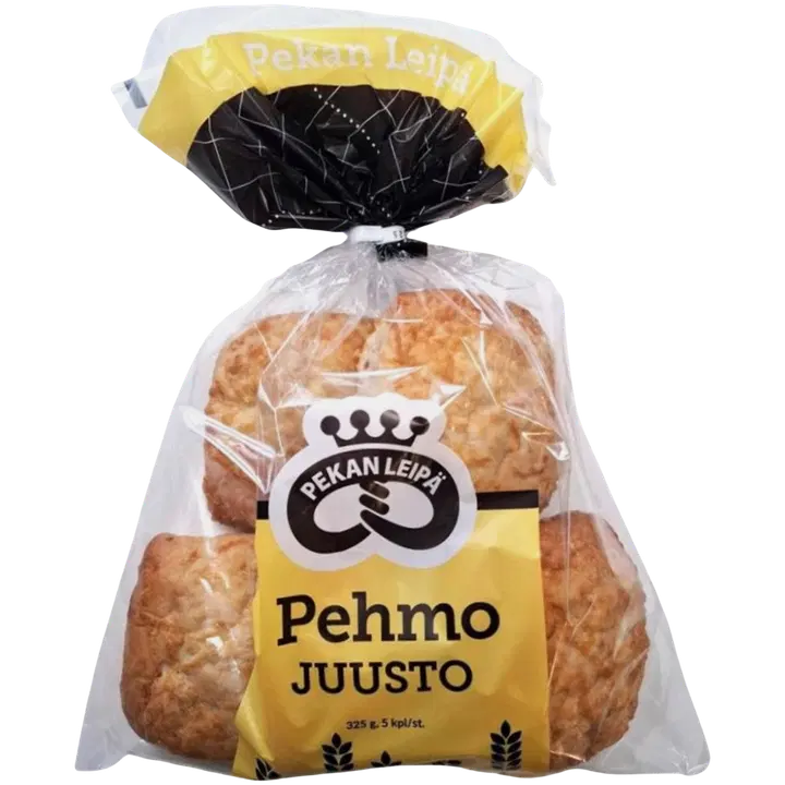 Pekan Leipä Pehmosämpylä juusto 5kpl 325g