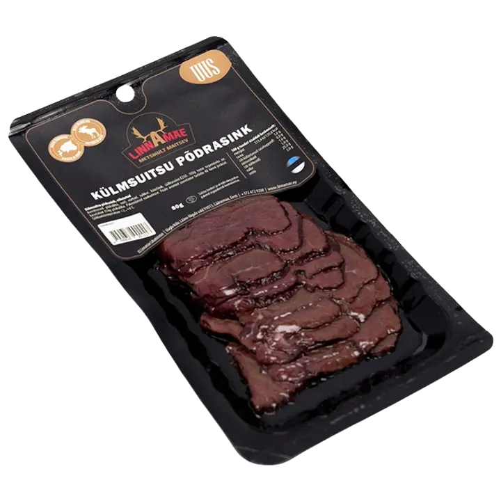 Külmsuitsu põdrasink, viilutatud 80 g