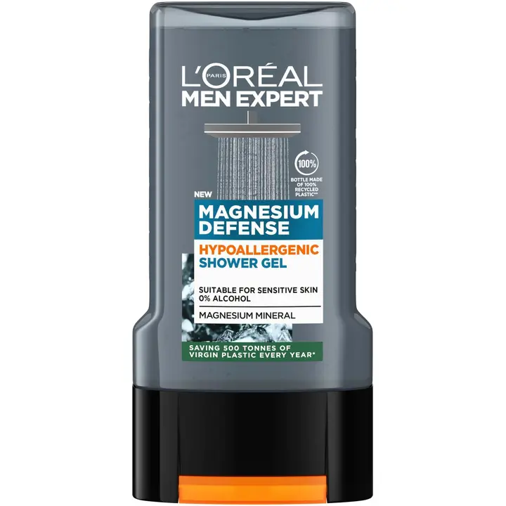L'Oréal Paris Men Expert Magnesium Defense Hypoallergenic suihkugeeli 300 ml