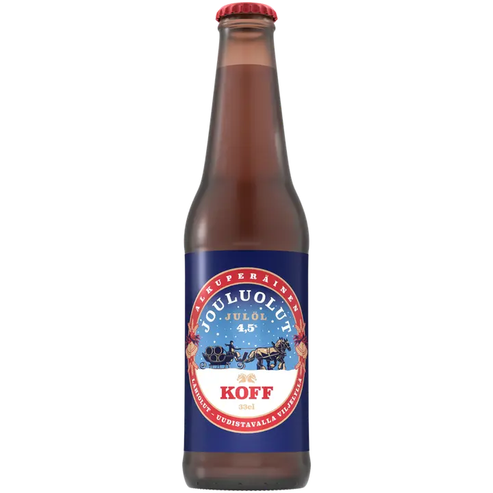 Koff Jouluolut olut 4,5 % lasipullo 0,33 L