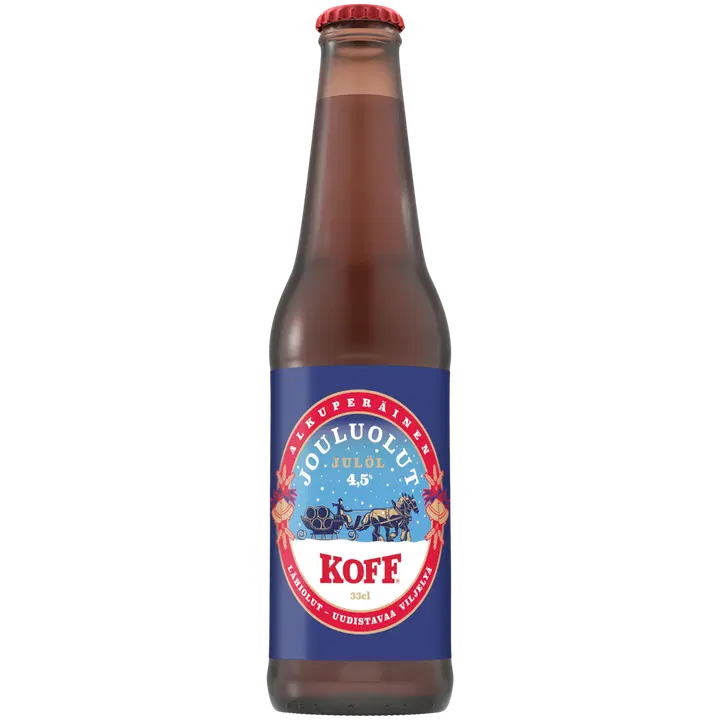 Koff Jouluolut olut 4,5 % lasipullo 0,33 L