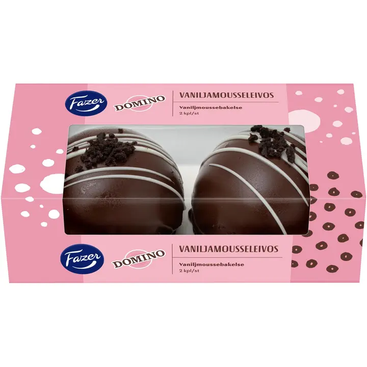 Fazer Domino -vaniljamousseleivos 2kpl 160g