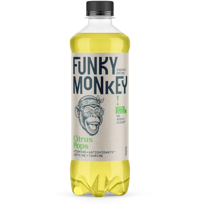 FUNKY MONKEY Citrus Pops energiajuoma 500 ml