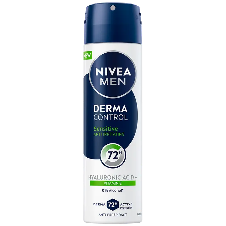 NIVEA MEN 150ml Derma Control Sensitive Deo Spray -antiperspirantti