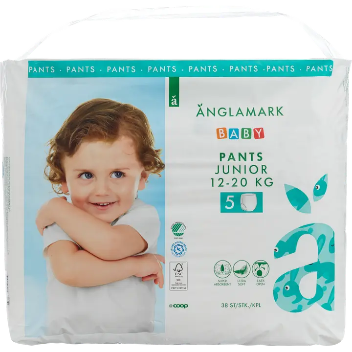 Änglamark Baby housuvaippa 5 junior 12-20 kg 38 kpl