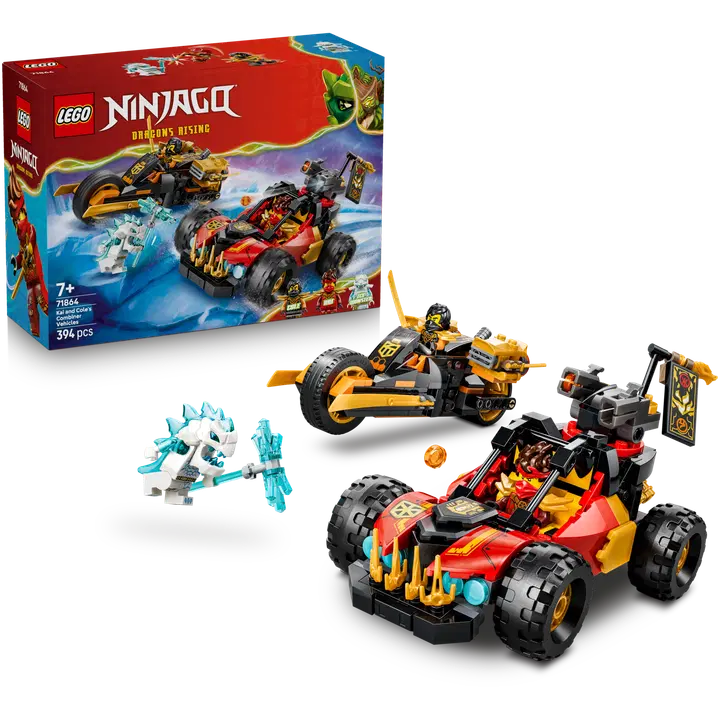 LEGO® Ninjago 71864 Kain ja Colen yhdistelmäajoneuvot