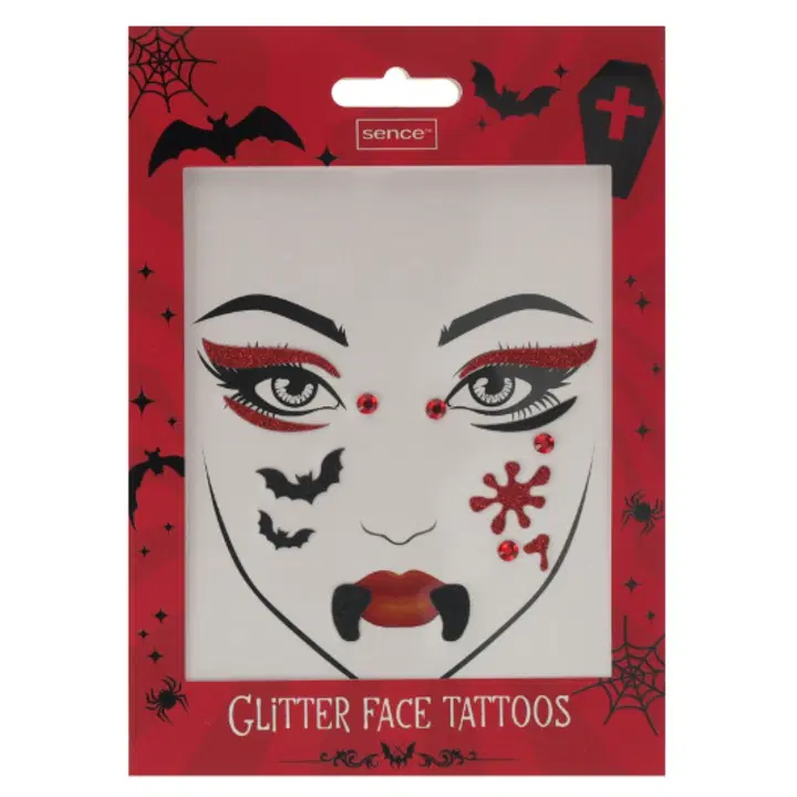 Sence Collection Tattoo Glitter Face Midnight Shadows Vampire Moon