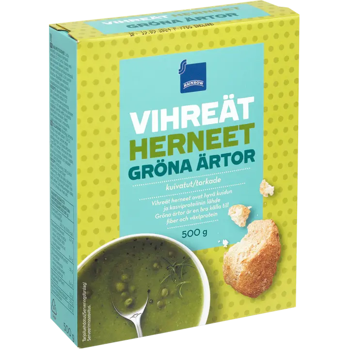 Rainbow kuivatut herneet 500 g