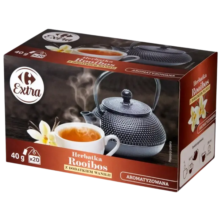 Carrefour Rooibos tee vaniljega 40 g (20 x 2 g)