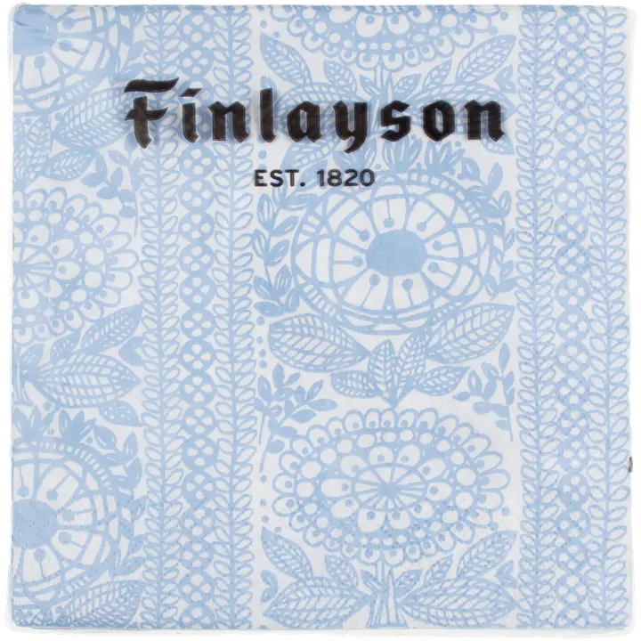 Finlayson Taimi vaaleansininen lautasliina 20kpl/33cm