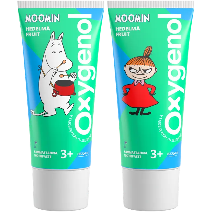 Oxygenol Moomin 50ml Hedelmä hammastahna 3+