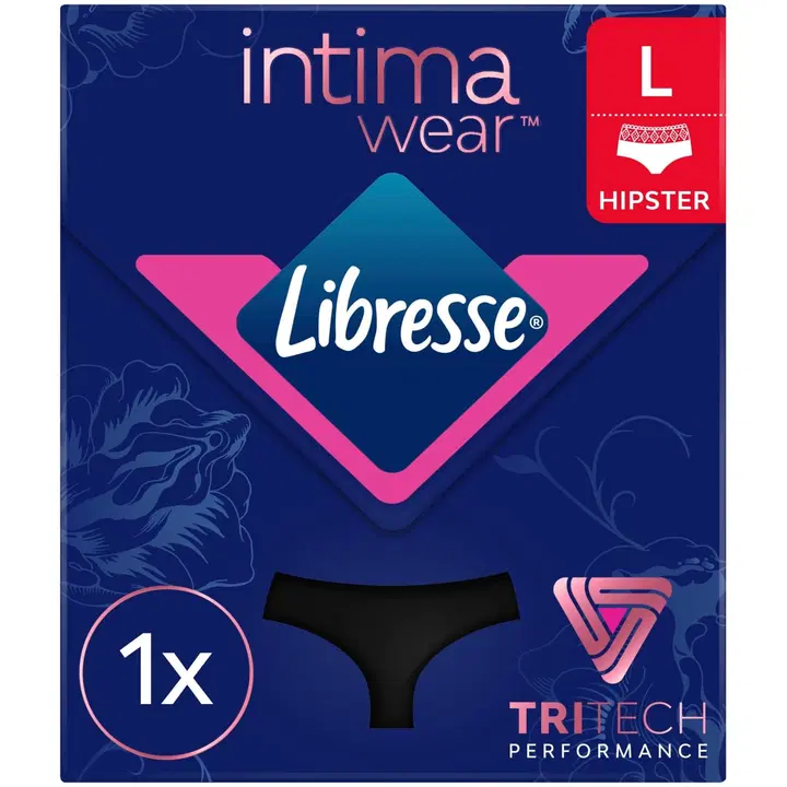 LIBRESSE Intimawear Hipster Black L