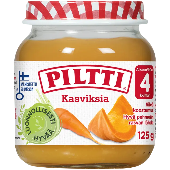 Piltti lastetoit porgandi, kartuli ja kõrvitsaga 125 g, alates 4-elukuust