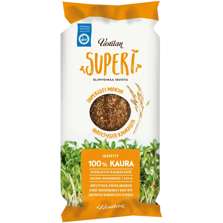 Uotilan Superi 100% Kaura 420g, kauraleipä