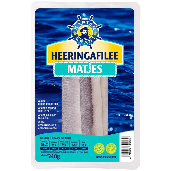 Kapten Grant Heeringafilee Skandinaaviapärane Matjes