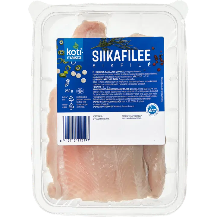 Kotimaista Siikafilee 250g