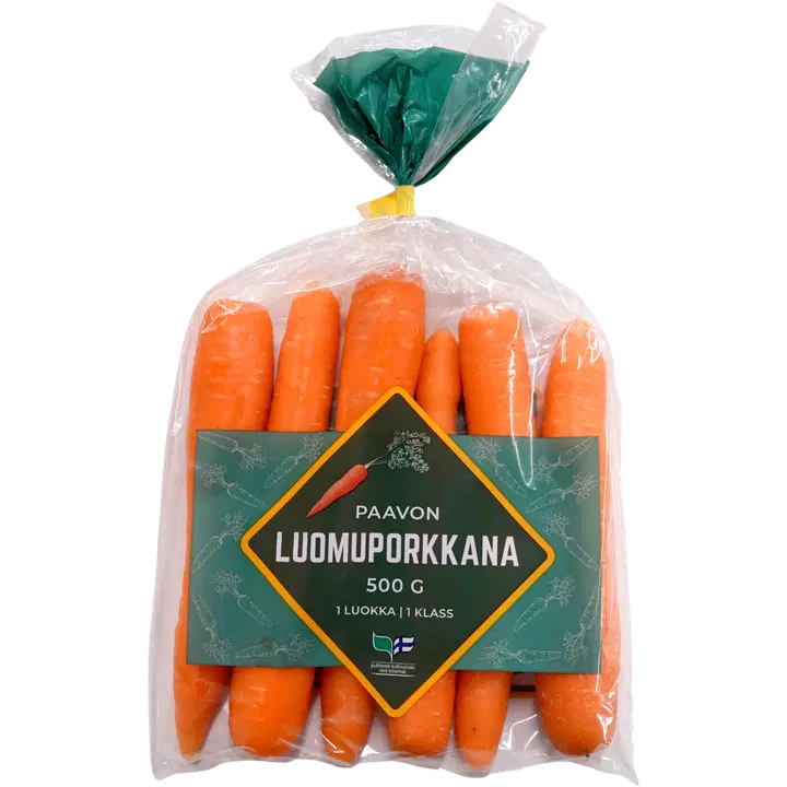 Paavon luomuporkkana 500 g Lietlahden tila