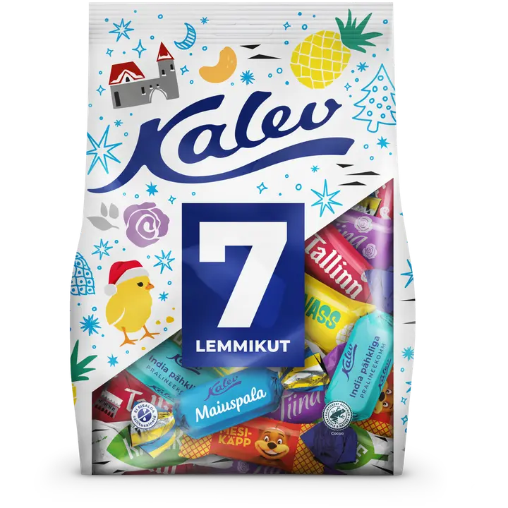 KALEV 7 lemmikut kommisegu 700g