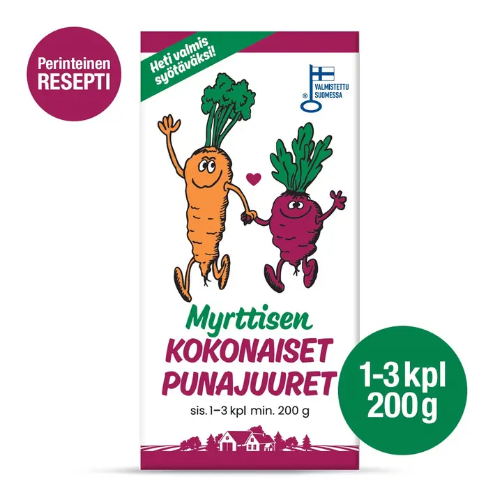 Myrttisen kokonaiset punajuuret 1-3 kpl 200g